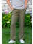 Beli Lastikli Multi Çift Cepli Müslin Kadın/erkek Unisex Yazlık Pantolon Haki Hk 1