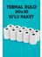 80X30 Termal Yazıcı Kağıdı – Fiş Rulosu (Yüksek Kalite) 100 Adet Rulo -10 Paket 6