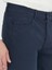 Lacivert Düz Dokuma Slim Fit Spor Pamuk Karışımlı Pantolon 4