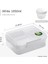 Taşınabilir Sap Tasarım Çift Katmanlı Öğle Yemeği Kutusu Bölmesi Bento Kutuları Öğrenciler Toddler Bento Contains Açık Salata Piknik Kutusu Renk: WHITE1650ML (Yurt Dışından) 1