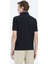 Siyah Düz Polo Yaka Pamuk Karışımlı T-Shirt 6