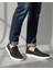 K1182 Memory Foam Erkek Tekstil Siyah Bağcıksız Loafer Ayakkabı 6
