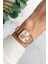 Melian Kadın Kol Saati Rose Kadran Metal Kordon Pilli Fonksiyon 20 mm Suya Dayanıklı 10