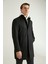 Ds Damat Regular Fit Siyah Düz Palto 1