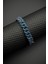 925 Ayar Gümüş Lacivert Zirkon Taşlı Füme Renk Erkek Bileklik FRJ12682-3682-L 3