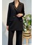 Örme Blazer Pantolon Takım 15227 Siyah 2