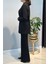 Örme Blazer Pantolon Takım 15227 Siyah 4