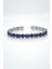 925 Ayar Gümüş Italyan Model Zirkon Taşlı Lacivert Renk Erkek Bileklik FRJ12318-3318-L 1