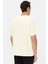 Relaxed Fit Ekru Düz T-Shirt 3