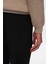 Siyah Gabardin Jogger Pantolon 4
