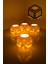 Yılbaşı Kış Geyiği Modelli Tealight Girintili Mumluk NO.2105N (Led Işık Dahil) 7