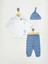 Erkek Bebek Çıtçıtlı Body 3'lü Set 1