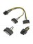 Ekran Kartı Power Güç Kablosu 2 Sata To 8 Pin (6+2) Pci-Ex Ekran Kartı Kablosu 2