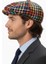 Erkek Kazayağı Desenli Çok Renkli Kasket Şapka Fötr CP224-R 3