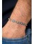 925 Ayar Gümüş Lacivert Zirkon Taşlı Gümüş Renk Erkek Bileklik FRJ12653-3653-L 2