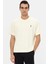 Relaxed Fit Ekru Düz T-Shirt 2
