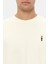 Relaxed Fit Ekru Düz T-Shirt 3