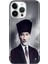 iPhone 15 Pro Max Kılıf Desenli Baskılı Tpu Rubber Kapak Atatürk 1