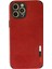 OMR02 iPhone 12 Pro Kılıf Loop Deri Silikon - Kırmızı 1