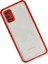 OMR02 Samsung Galaxy A02S Kılıf Miami Şeffaf Silikon - Kırmızı 3