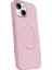 OMR02 Apple iPhone 15 Plus Regal Magsafe Standlı Kapak - Açık Pembe 2