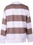 Üç Iplik Baskılı Şardonsuz Yakalı Bej Erkek Sweatshirt 5790 3