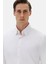 Slim Fit Beyaz Düz Gömlek 2