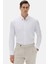 Slim Fit Beyaz Düz Gömlek 3