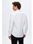 Slim Fit Beyaz Düz Gömlek 3