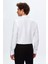 Slim Fit Beyaz Düz Gömlek 6