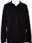 Polo Yaka Modal Siyah Erkek Sweatshirt 1065 1