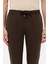 Ds Damat Slim Fit Kahverengi Örme Jogger Pantolon 2