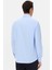 Slim Fit Mavi Armürlü Gömlek 3