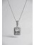 Işıklı Kutuda 925 Ayar Gümüş Baget Kolye Kadın 3