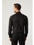 Slim Fit Siyah Düz Gömlek 3
