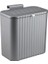 Mutfak Tezgah Üstü ve Dolap Askılı Çöp Kovası 12LT Gri (NVE163) 1