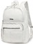 Barcelona Günlük Çok Cepli Orta Boy Kadın Sırt Çantası 1872 Beyaz 2