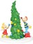 Department 56 Dr. Seuss The Grinch Village Accessories Whoville Noel Ağacı Figürü, 10 Cm, Çok Renkl 1