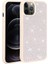 Apple iPhone 12 Pro Max Kılıf Parlak Taşlı Tasarım Vlmt Ston Kapak-Beyaz 1