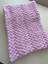 Puffy Açık Pembe Örgü Bebek Battaniyesi 2
