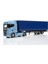 1/32 Ölçek Scania R Serisi Mavi Branda Dorseli Diecast Metal Tır Model Oyuncak 1