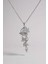 Işıklı Kutuda 925 Ayar Gümüş Sarmaşık Kolye Kadın Beyaz 3