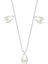 Gümüş Mini Üç Damla Inci Kolye 1