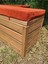 Sağlam Lüks Ahşap Bahçe Sandık Sedir (160X45X45) Kalın Ahşap Bahçe Depolama 6