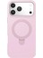 OMR02 Apple iPhone 17 Pro Regal Magsafe Standlı Kapak - Açık Pembe 2