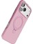 OMR02 Apple iPhone 17 Pro Regal Magsafe Standlı Kapak - Açık Pembe 4