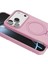 OMR02 Apple iPhone 17 Pro Regal Magsafe Standlı Kapak - Açık Pembe 5