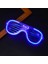 Mavi LED Işıklı Parti Gözlüğü - Neon Glow Şerit Gözlük 3 Modlu 4