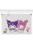 Kuromi & My Melody “happy Time” Şeffaf Dosya / Fermuarlı Evrak Çantası 1