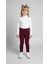 Kız Çocuk Fitilli Kadife Tayt - Lila Rahat Kışlık Esnek Leggings 1
